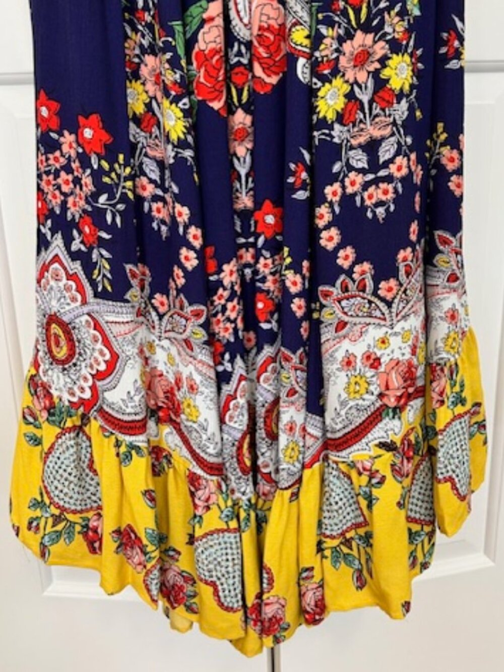 NWT Maeve x Anthropologie Myriam Maxi Dress | Size 4 | Floral Scarf Print - Picture 8 of 12